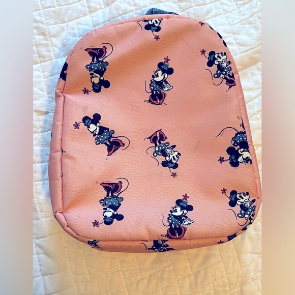 Disney x Hanna Andersson Minnie Mouse Insulated Lunch Bag – Coral Pink - Picture 2 of 7